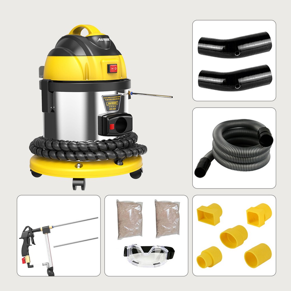 Sand Blaster Walnut Sandblasting Car Engine Intake Valve Carbon Cleaning Machine
