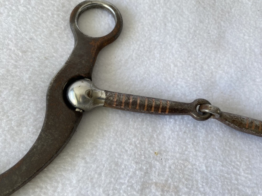 High QUALITY Silver Mounted Ballhinge Shank Western Snaffle Bit~RANCH~SHOW~WORK