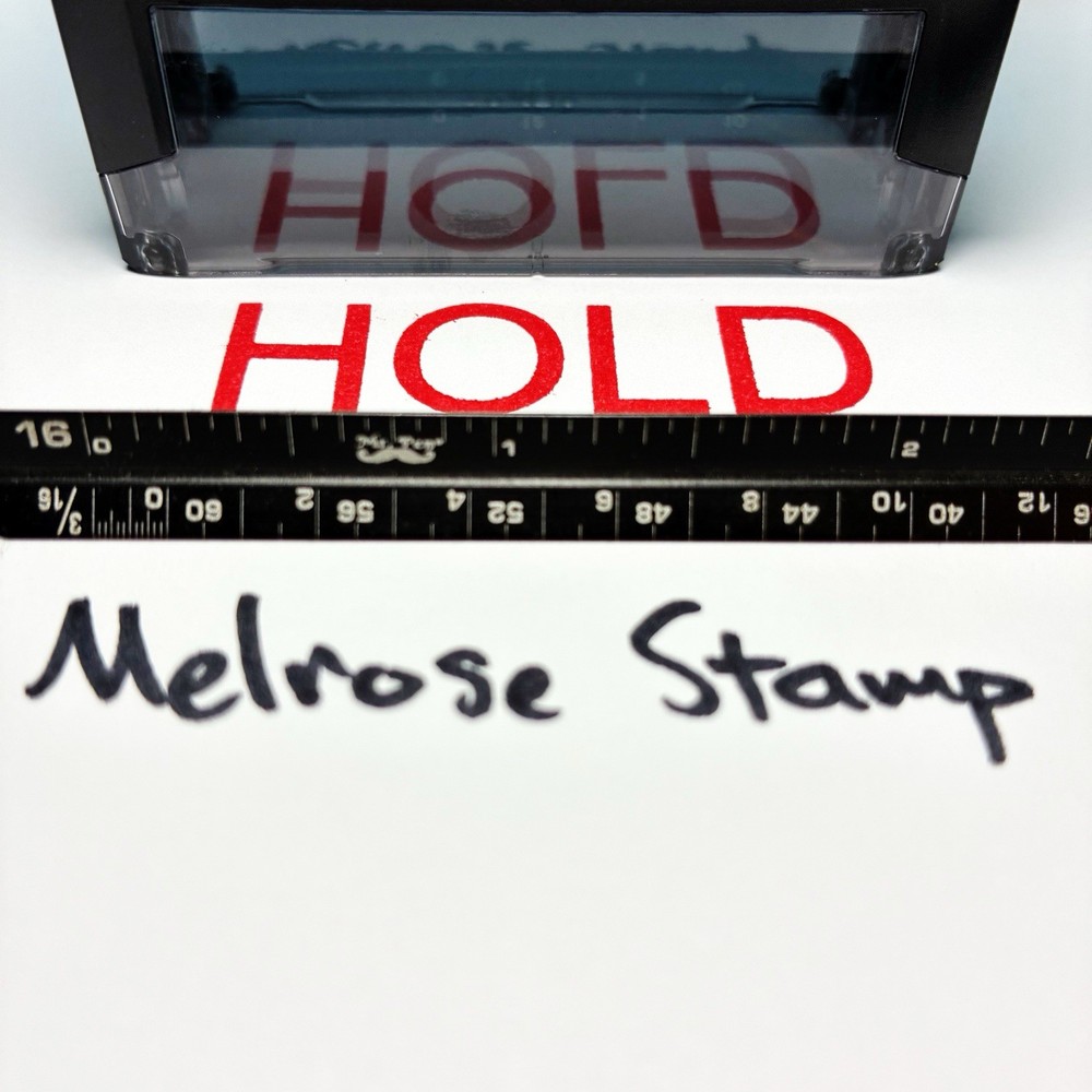 Hold Rubber Stamp Red Ink Self Inking Ideal 4913