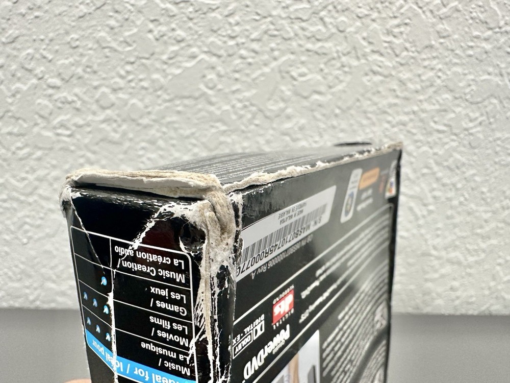 Creative SB0710EF Sound Blaster X-Fi Express Xtreme Audio Notebook Box Damage!
