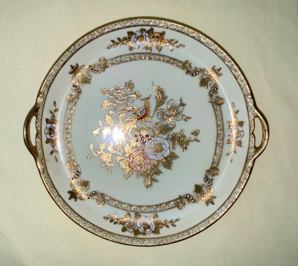 Gorgeous Noritake Cream Dish with Intricate Gold Moriage