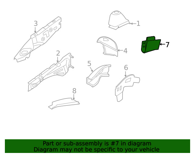 Genuine GM Rear Rail 13168048