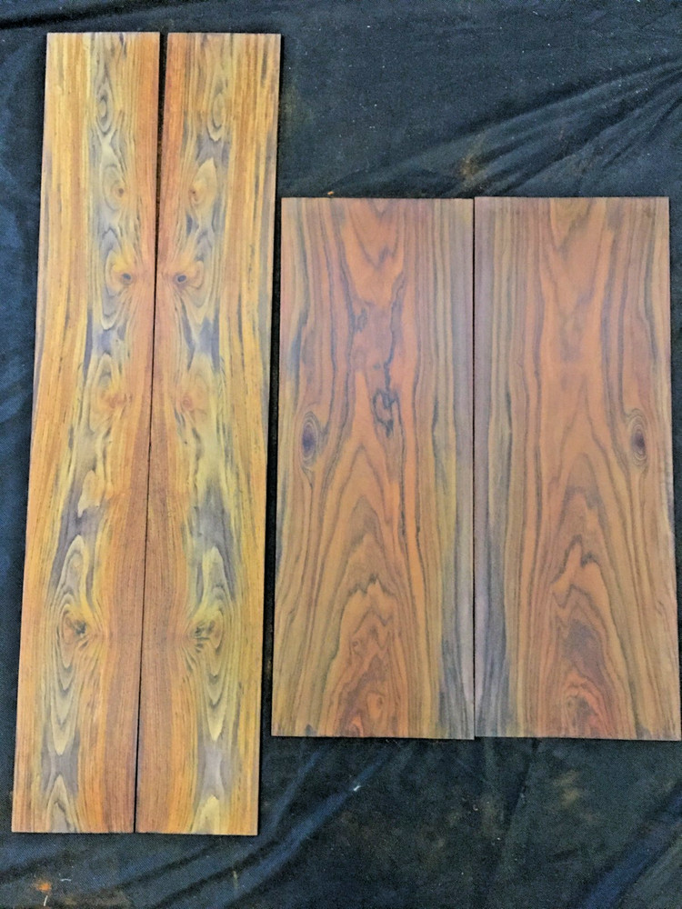 Cocobolo acoustic guitar back and sides set