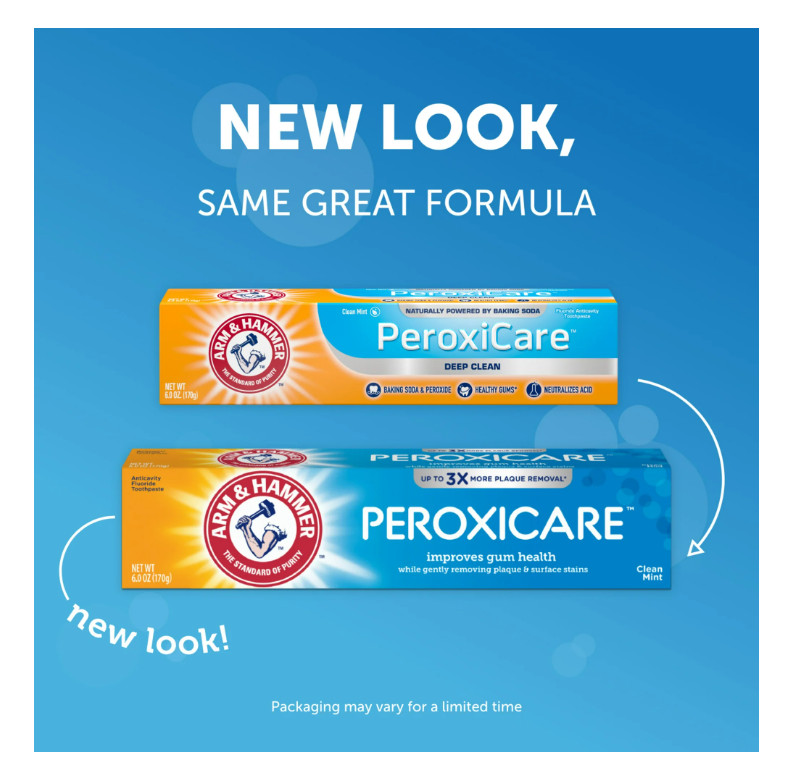 Arm & Hammer PeroxiCare Tartar Control Fluoride Toothpaste Mint ( 2 PACK )