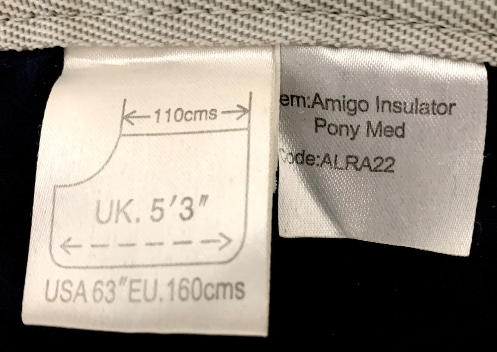 Horseware Amigo Pony Insulator Medium 200g 63"