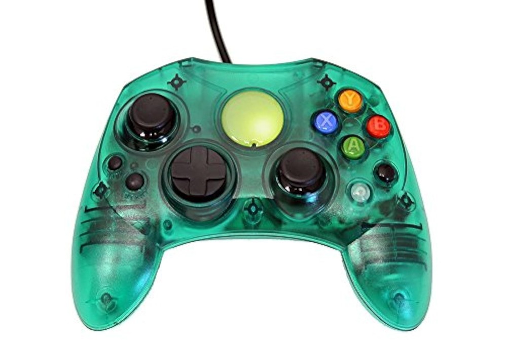 Mars Devices Replacement Controller For Xbox Original Green Transparent 6Z