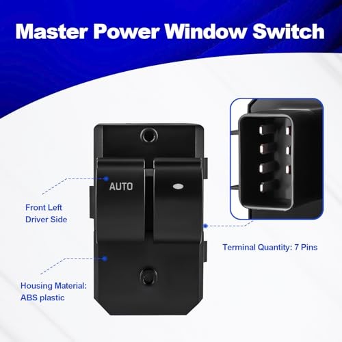 15860001 84075357 Master Power Window Switch Compatible with Chevy Express