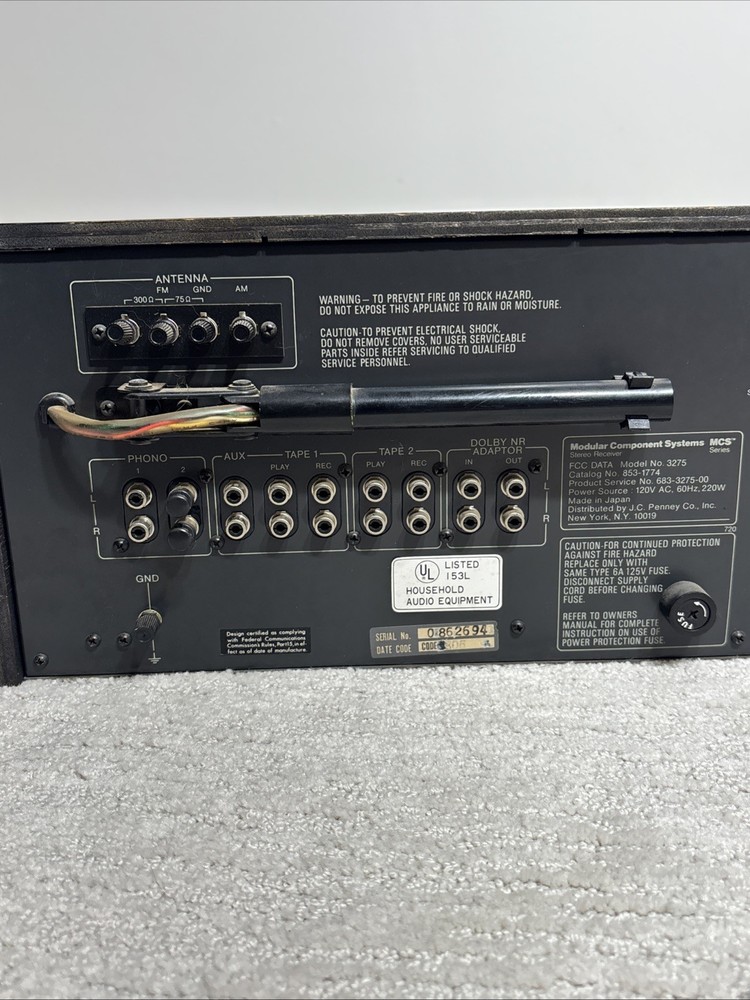 MCS 3275 Vintage Stereo Monster Receiver