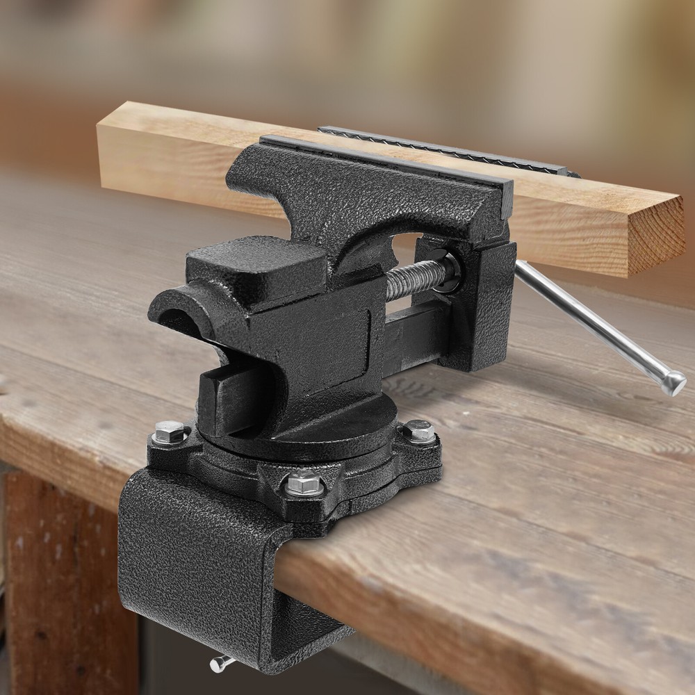 Heavy Duty Bench Vise Workbench Multi-Purpose Rotation Table Vise Table Mount