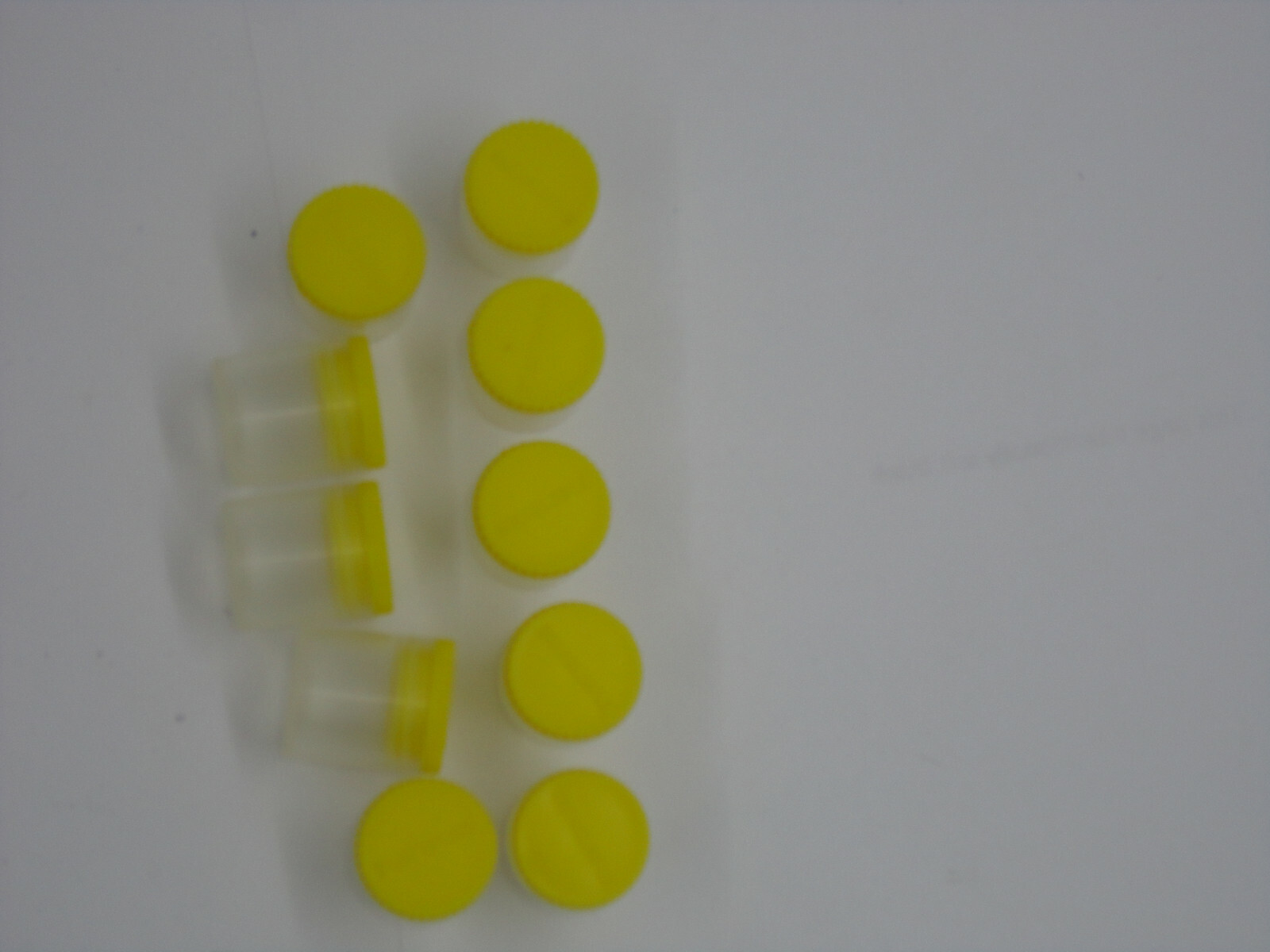 Grease, Rifle empty pots, new, marked ten (10), yellow top