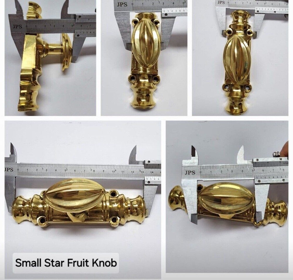 Machine-Made Cremone Espagnolette — Small Oval Knob Version — 110" (2.8 m) Solid
