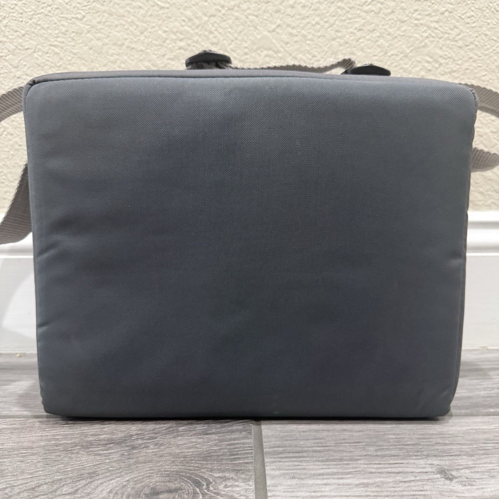 Gray Case Logic CD Carry Bag with Strap - 28 CD Case Holder