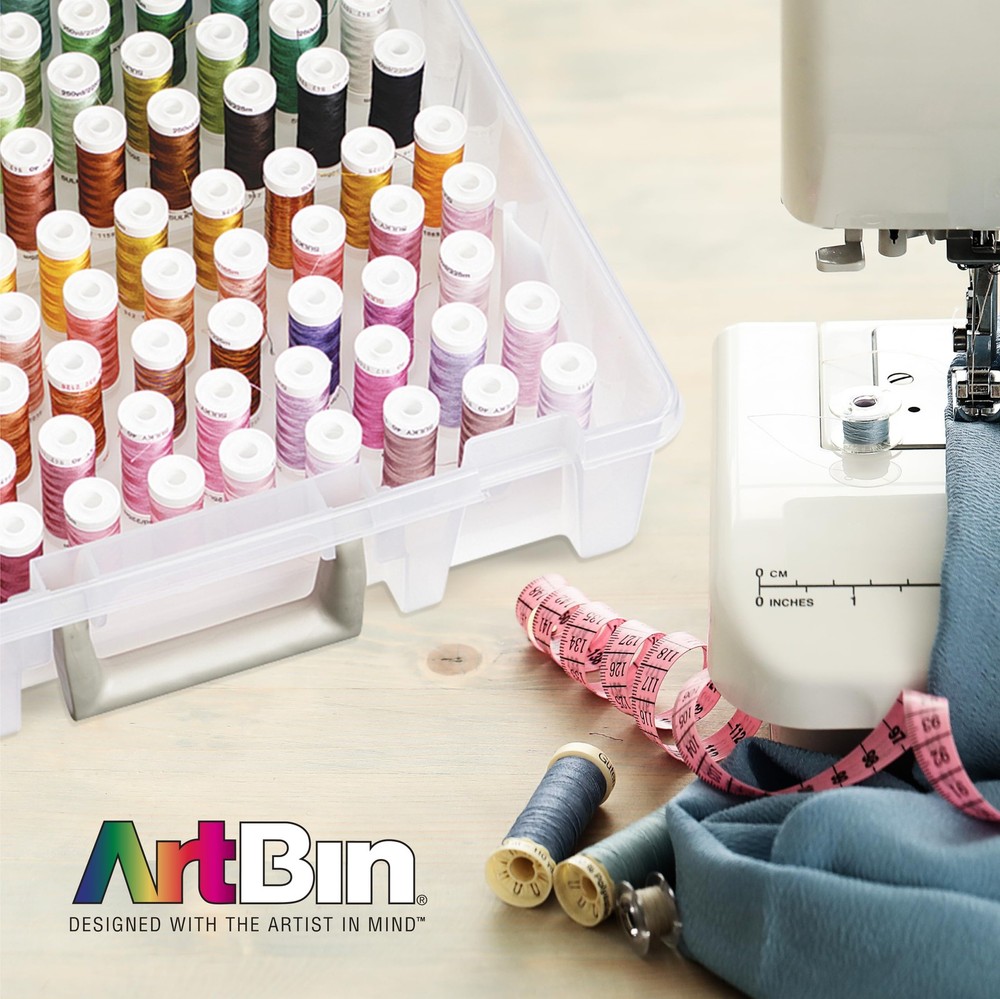 ArtBin Super Satchel Thread Box - Versatile Thread Storage for Sewing, Embroi...