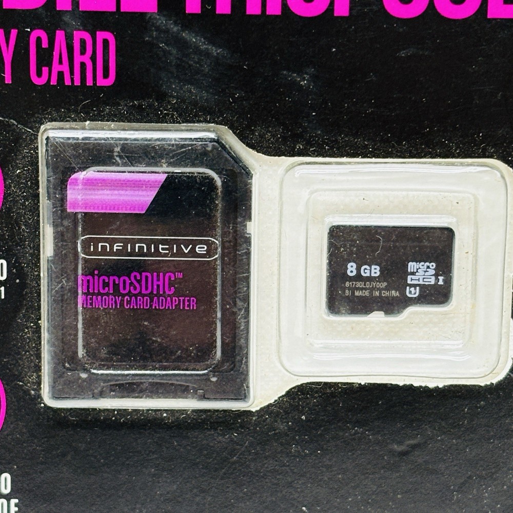 NEW‼ INFINITIVE High Performance Mobile Micro SDHC Memory Card 8.0 GB w/ Adapter