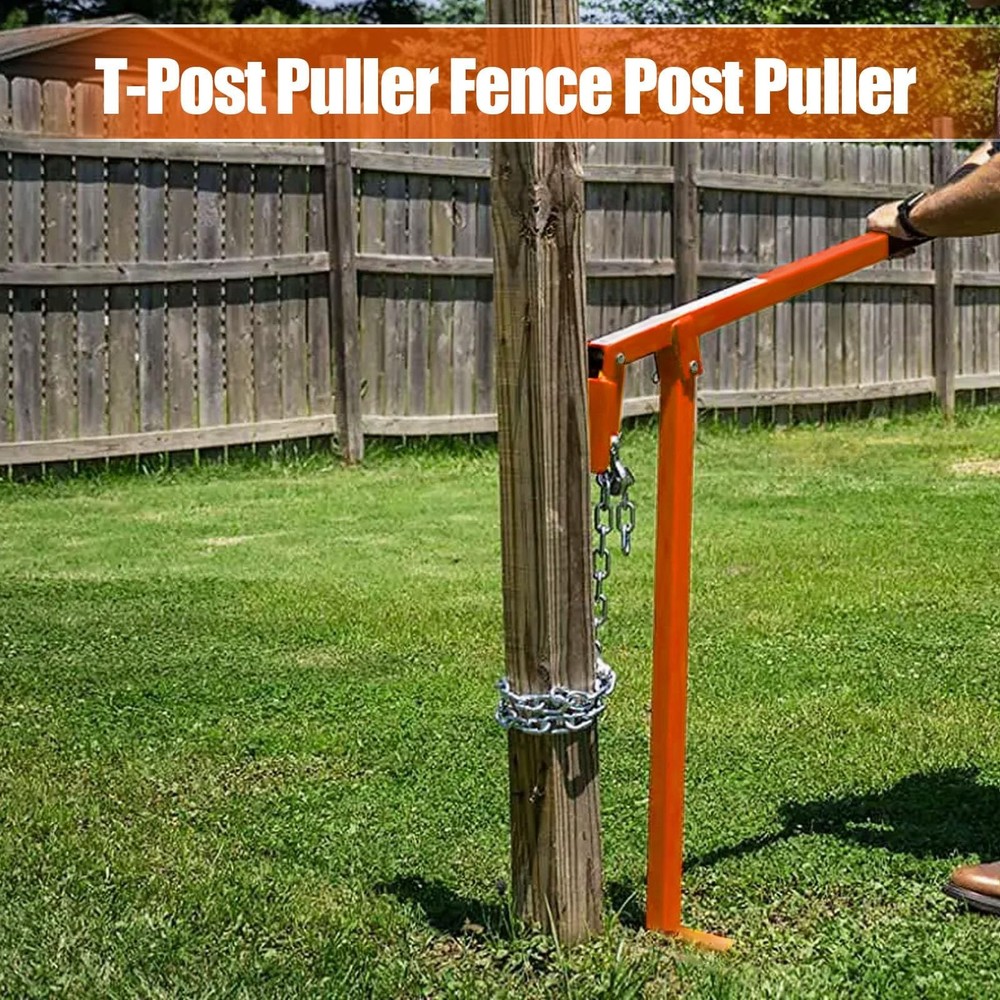 T-Post Puller, Fence Post Puller - Post Puller of Remove T-Posts, Wooden Fenc...