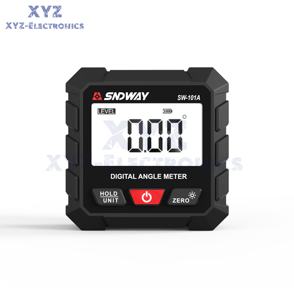 LCD Magnetic Digital Inclinometer Level Box Gauge Angle Finder Protractor 4*90°