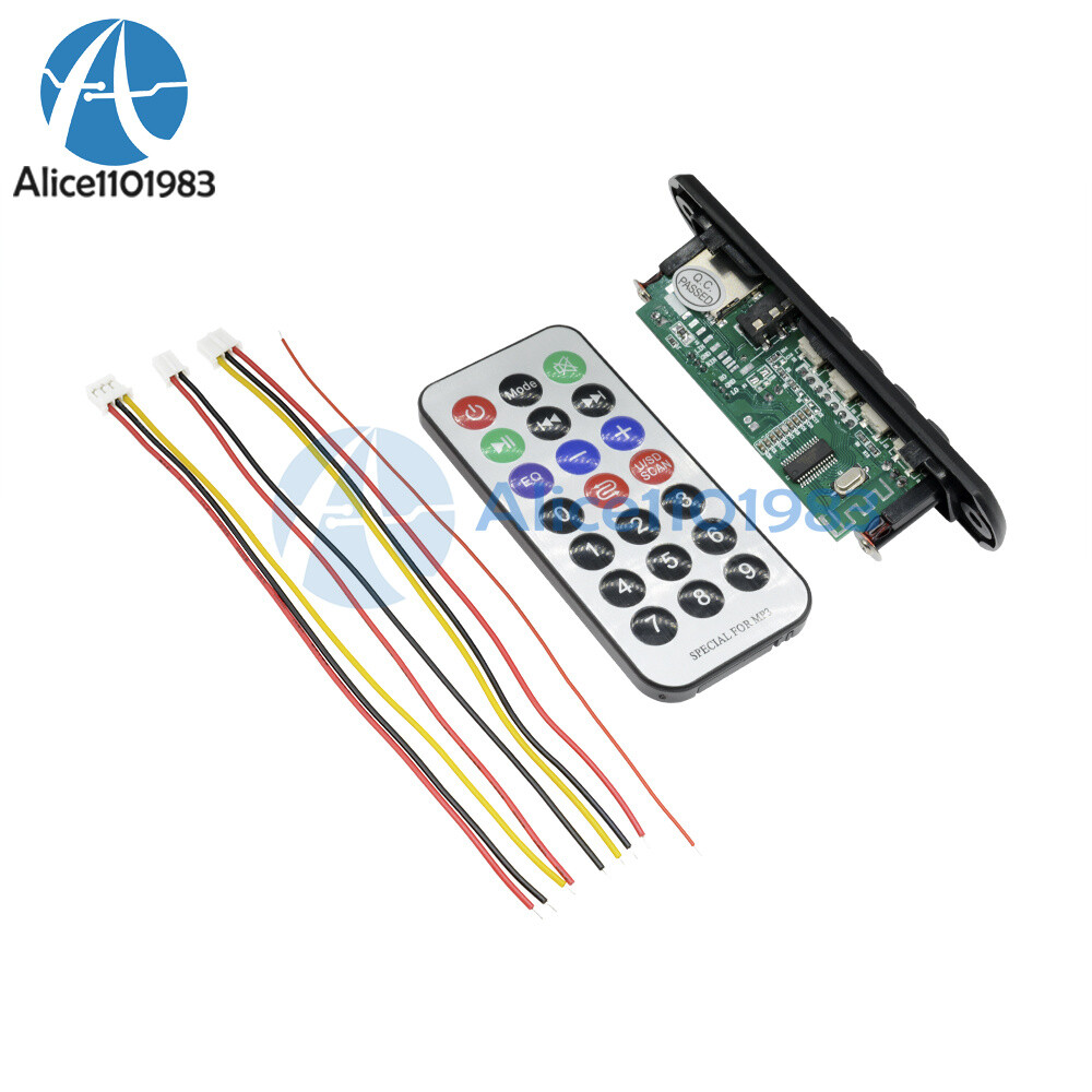 Bluetooth 4.1 Car MP3 WMA Decoder Board with Remote Control AUX TF USB FM Radio