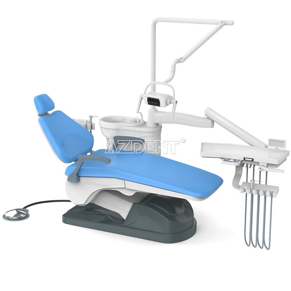 Dental Unit Chair Computer Control+Stool /Portable Suction Unit +Air Compressor