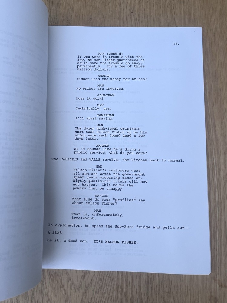 Three 3 Television TV Original Pilot Episode Script Katz WB Bowen Paramount