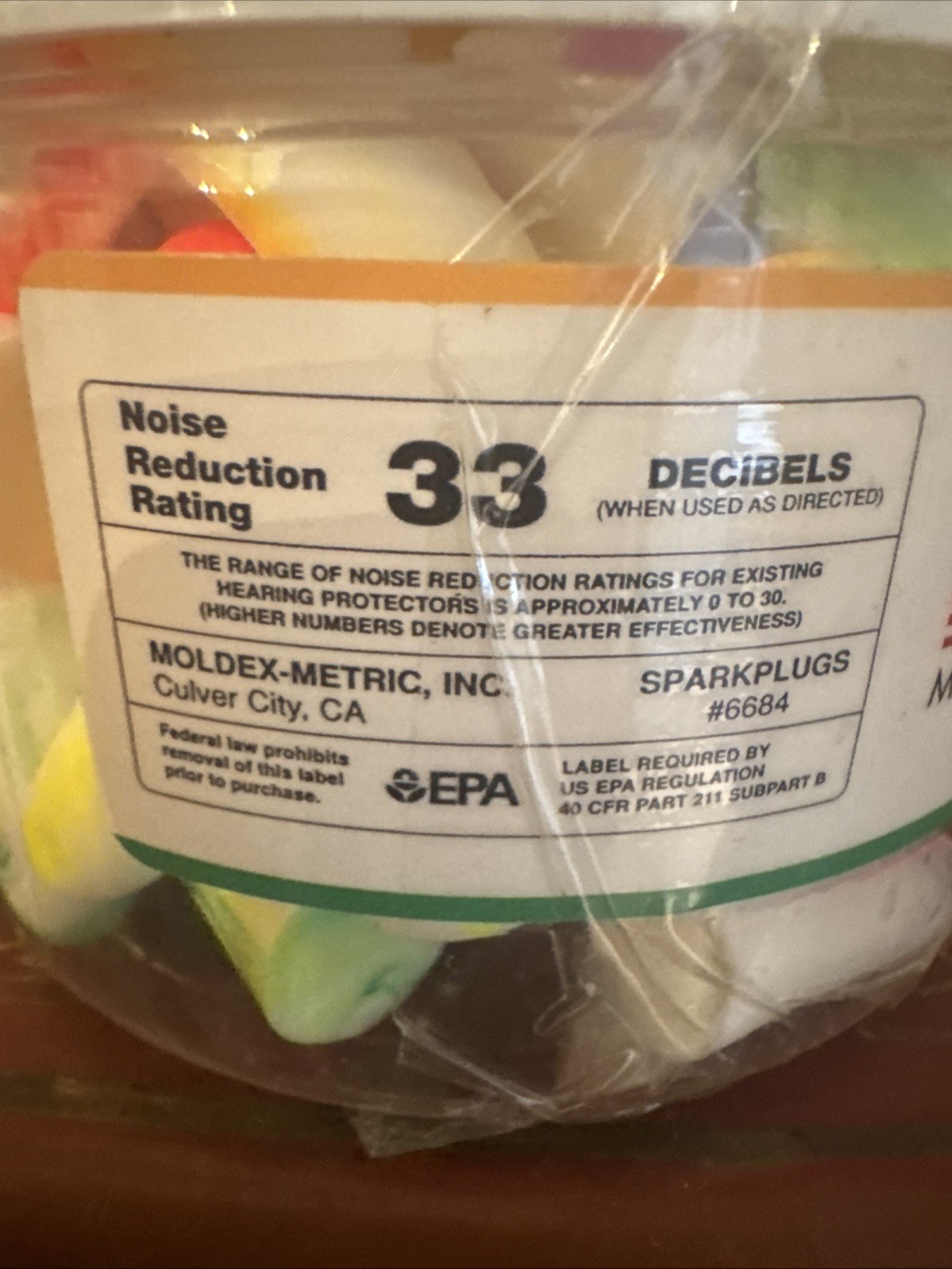 Moldex Earplug Canister 6684 - 40 Pair