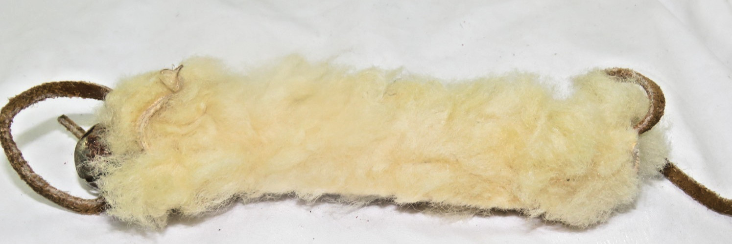 Vintage Mid-Century Sheepskin Lined "Cherokee Indian" Dance Bells NICE