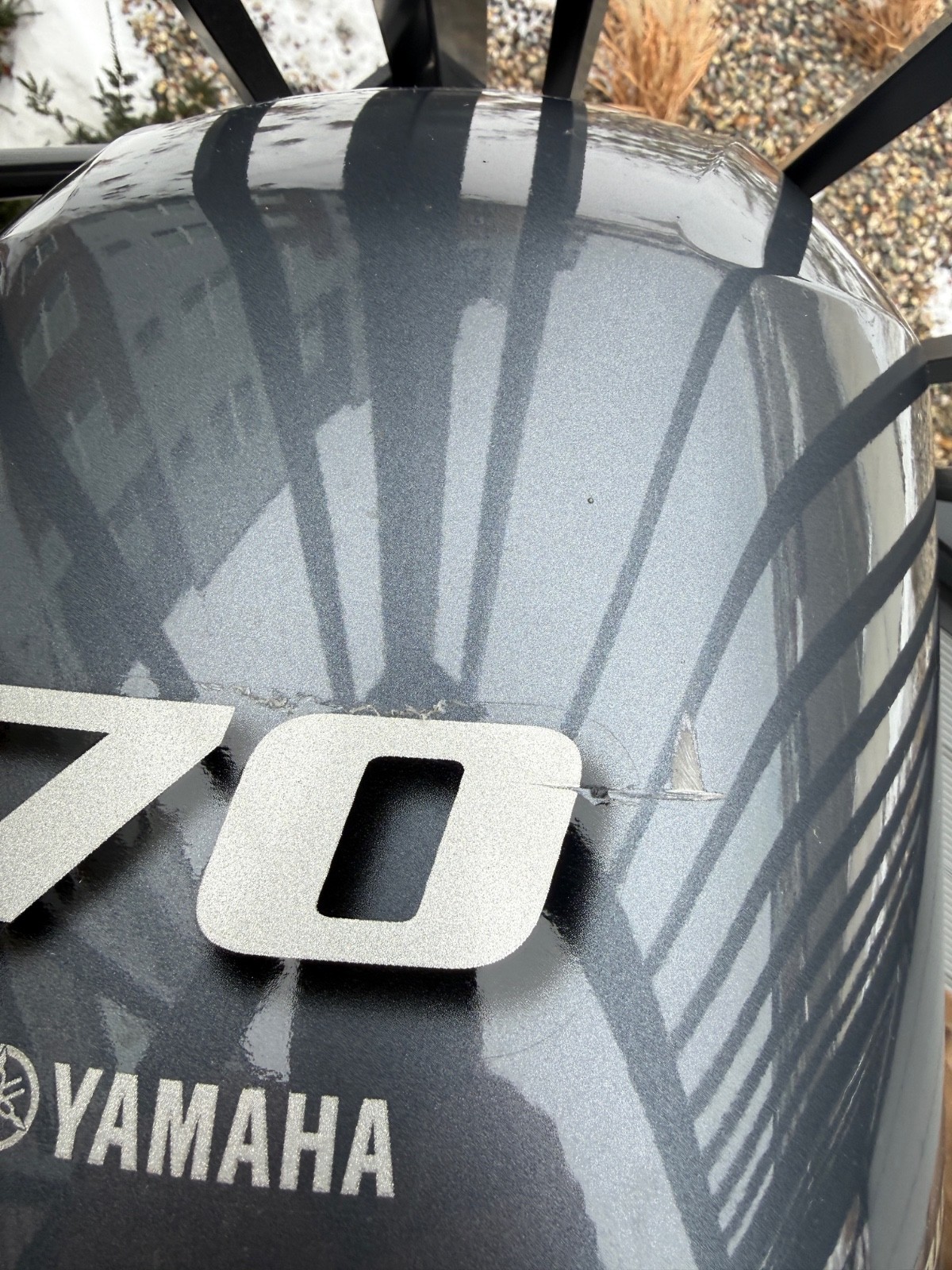 Yamaha F70 top cowling from 2023 engine