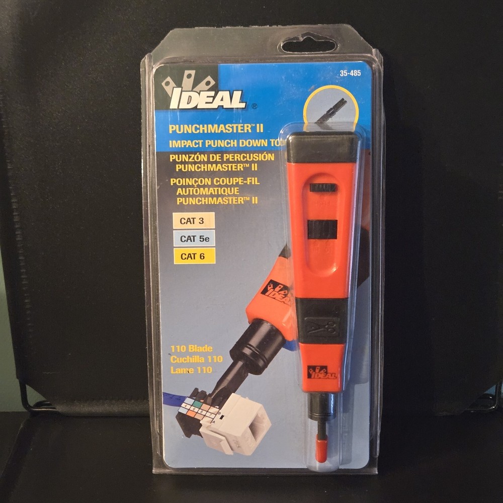 New IDEAL Punchmaster II Impact Punch Down Tool 35-485