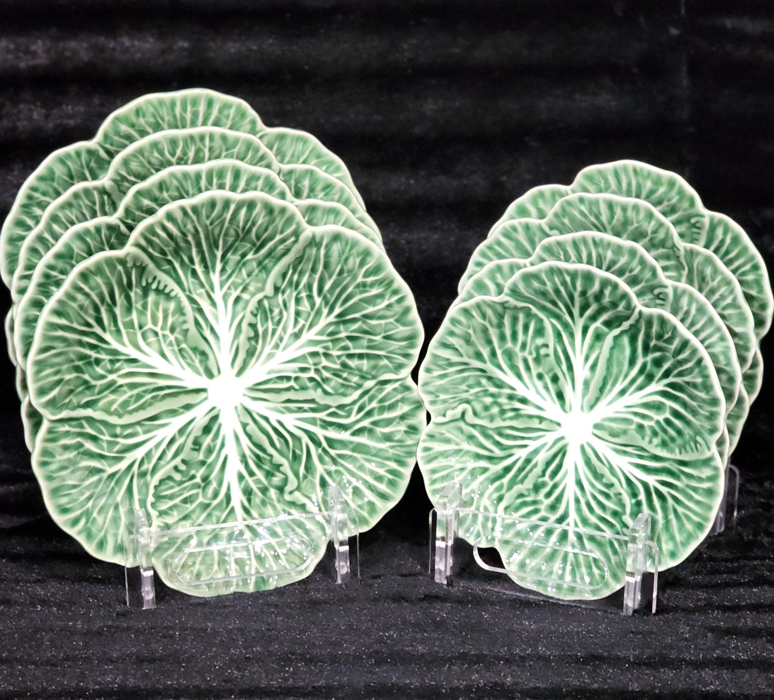 8 Green Cabbage 4 Dinner 4 Salad Plates Ceramic Hobby Lobby Easter Pinheiro Insp