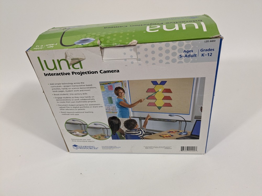 Learning Resources LER 4400 Luna 1.0 EASI-View Projection Camera USB Open Box