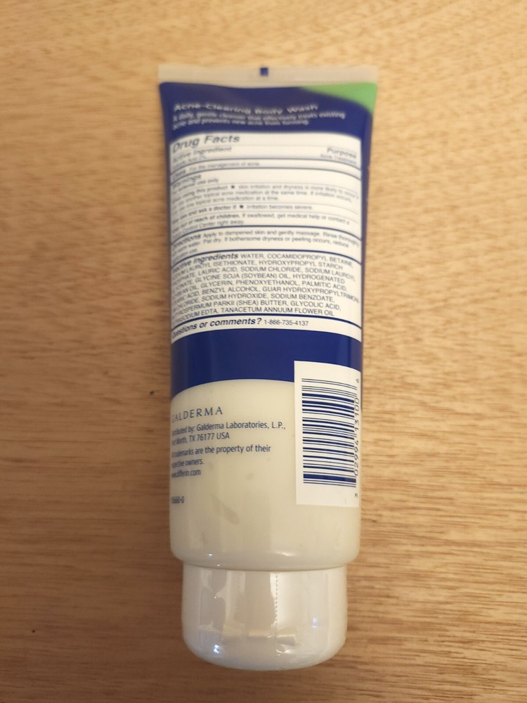 Differin ~Cleanse ~Acne-Clearing Body Wash ~10 Fl Oz