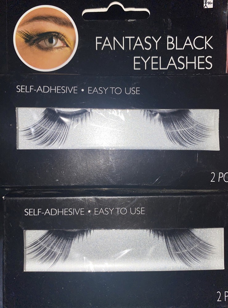 Fantasy Eyelashes Halloween Long Side eye Side Eyelashes 2 Packs