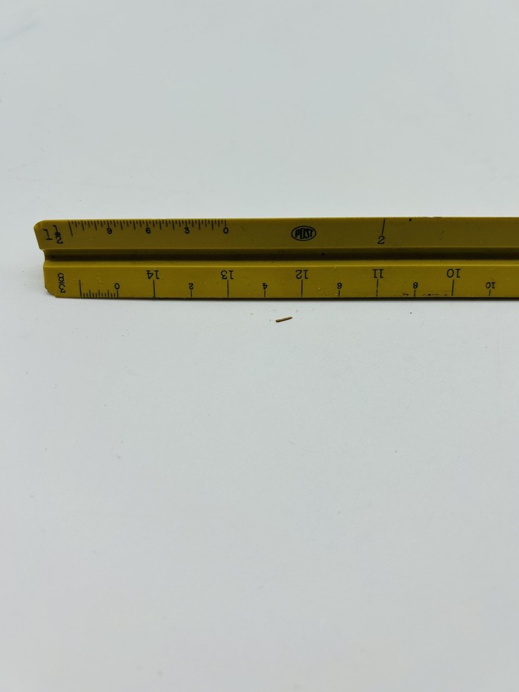 Vintage Architect Triangle 3 Sided Drafting Ruler Scale POST 1301P Made in USA