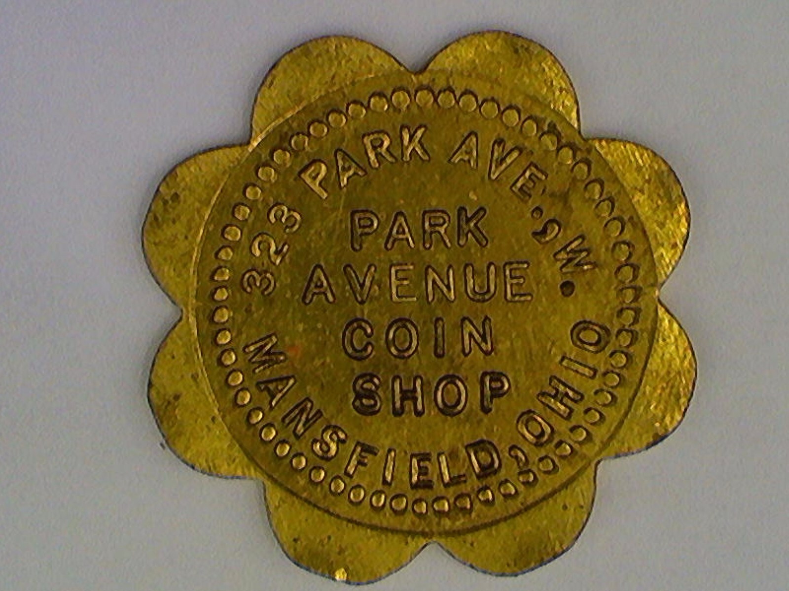 Park Ave. Coin Shop. Forty-five Cent Token. Mansfield, OH. #2. COMBINED SHIPPING