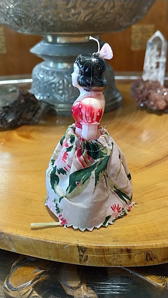 Vintage 1930s plastic dancing doll pull cord toy