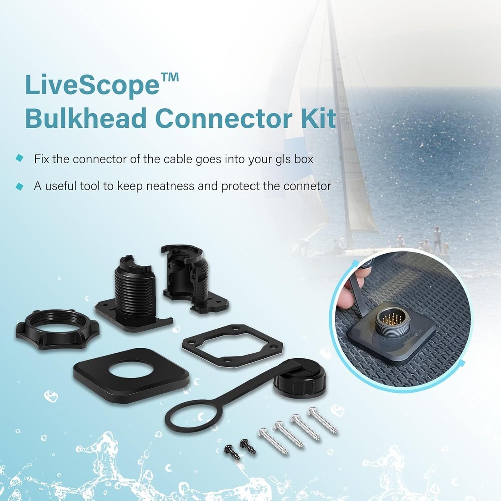 for LiveScope™ Bulkhead Connector Kit | Fish Finder Sonar System