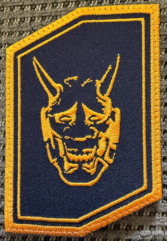 Oni Gear "Oni Hex" Black/Orange Variant Patch