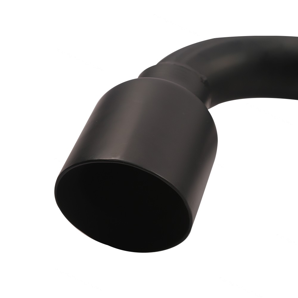 For 07-17 Jeep Wrangler JK 2/4DR Matte Black Dual CatBack Exhaust Muffler System