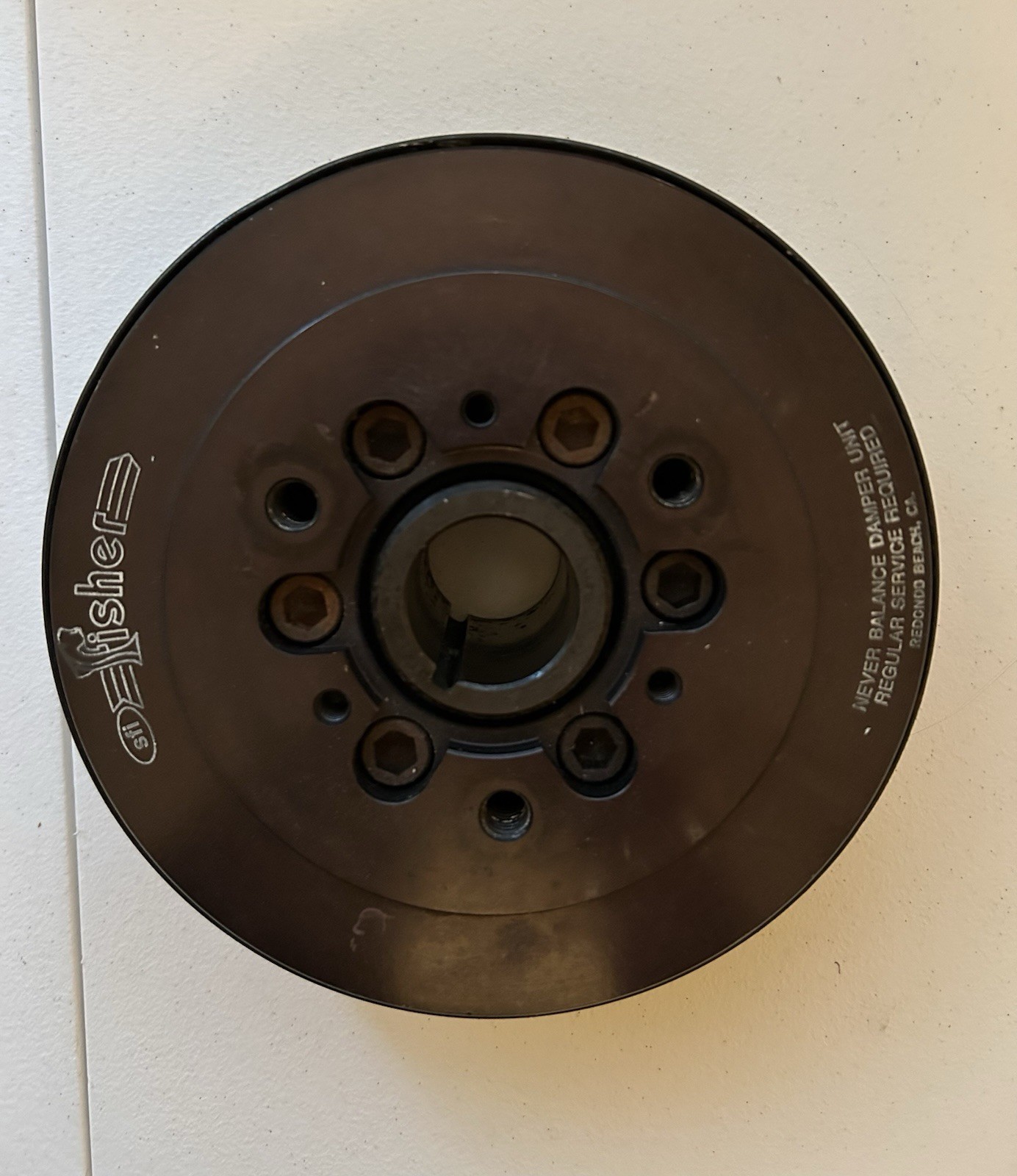 Vintage Chevy 350 Fischer Racing Harmonic Damper 6.75”  SCCA