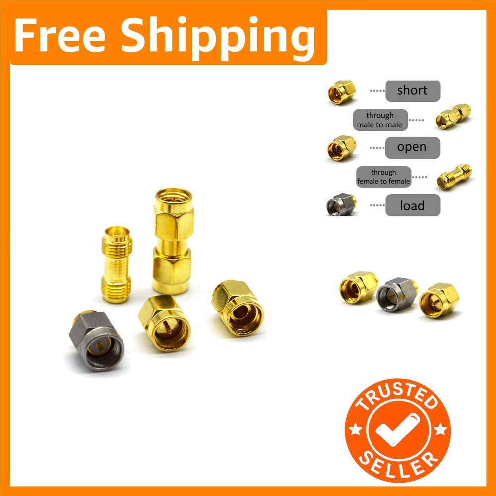 SMA Male Calibration Kit for Accurate Dummy Load Testing - Metal & Polyolefin