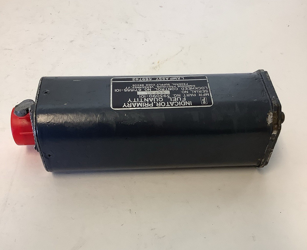 Simmonds Precision Primary Fuel Quantity Indicator Gauge 393090-101
