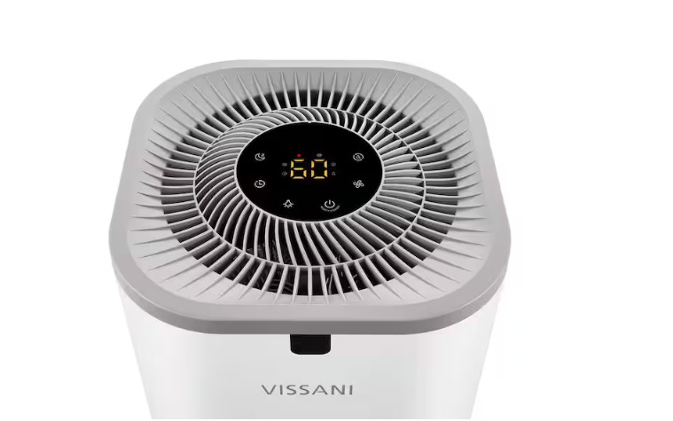Vissani 6 Gal. Evaporative Humidifier for Whole House in White