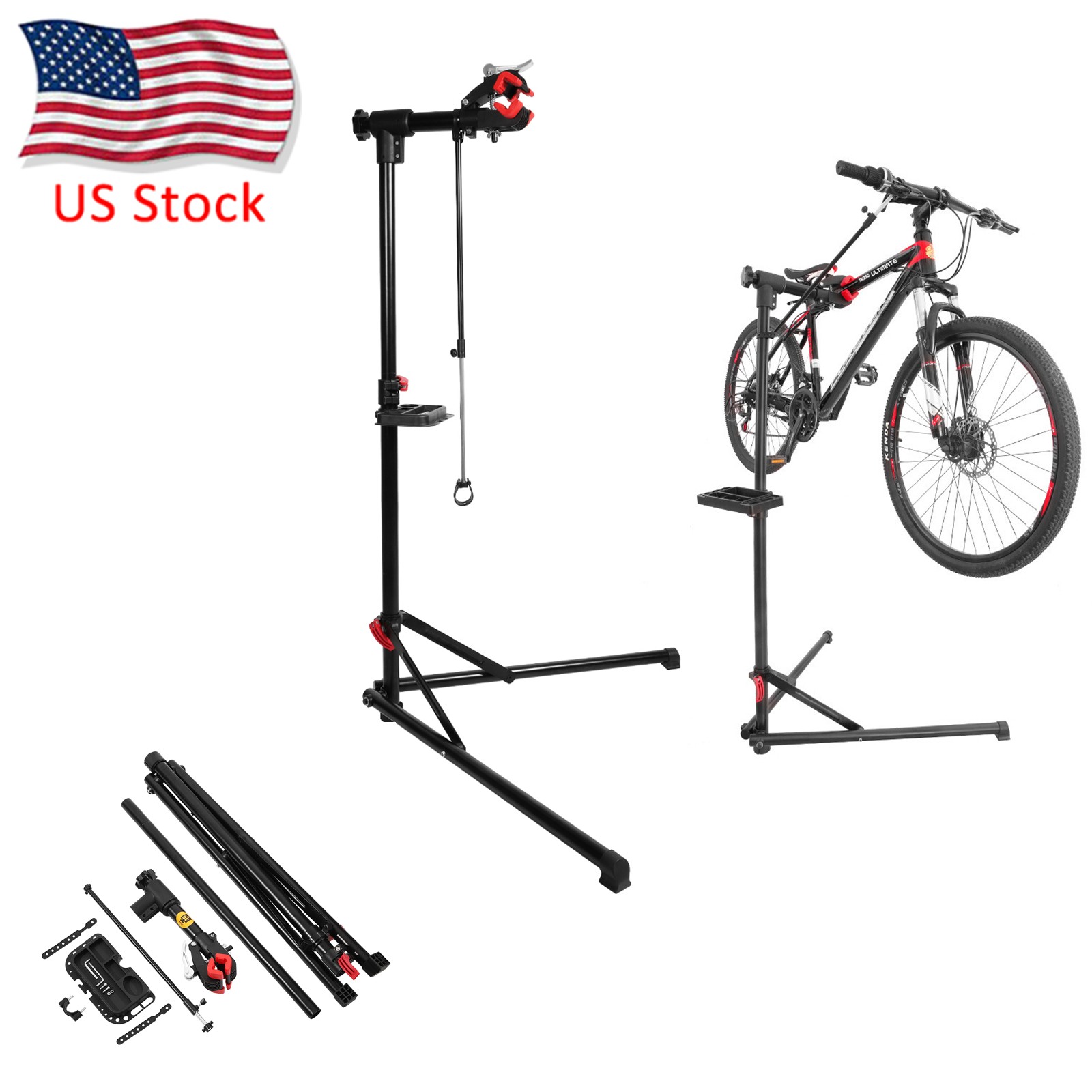 Adjustable Bike Repair Stand Bicycle Mechanic Maintenance Rack Workstand Home US