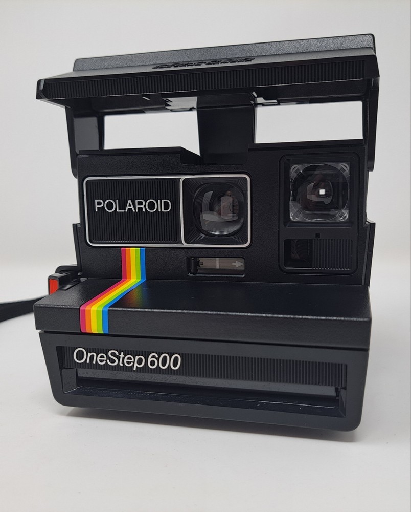Polaroid One Step 600 Rainbow Stripe Instant Film Camera UNTESTED BIN30