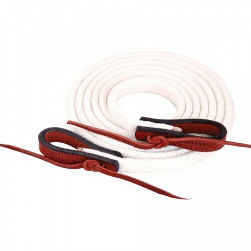 Double Diamond Flat Waxed Nylon Roping Rein