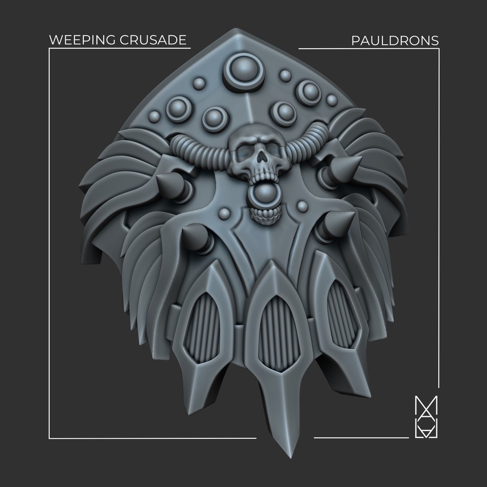 WEEPING CRUSADE CUSTODIAN PAULDRONS