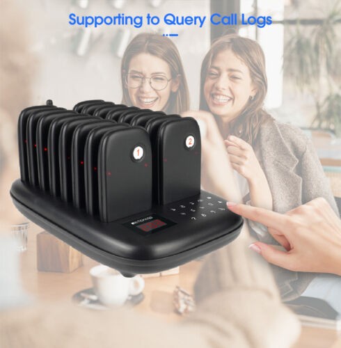 Retekess TD175 Restaurant Pager System Queuing 16 Buzzers Food Truck Cafe Club