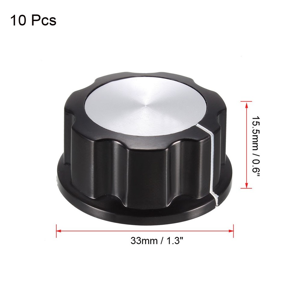 10Pcs Speaker Control Knob Power Amplifier Knob 33mm Dia. Rotary Knobs
