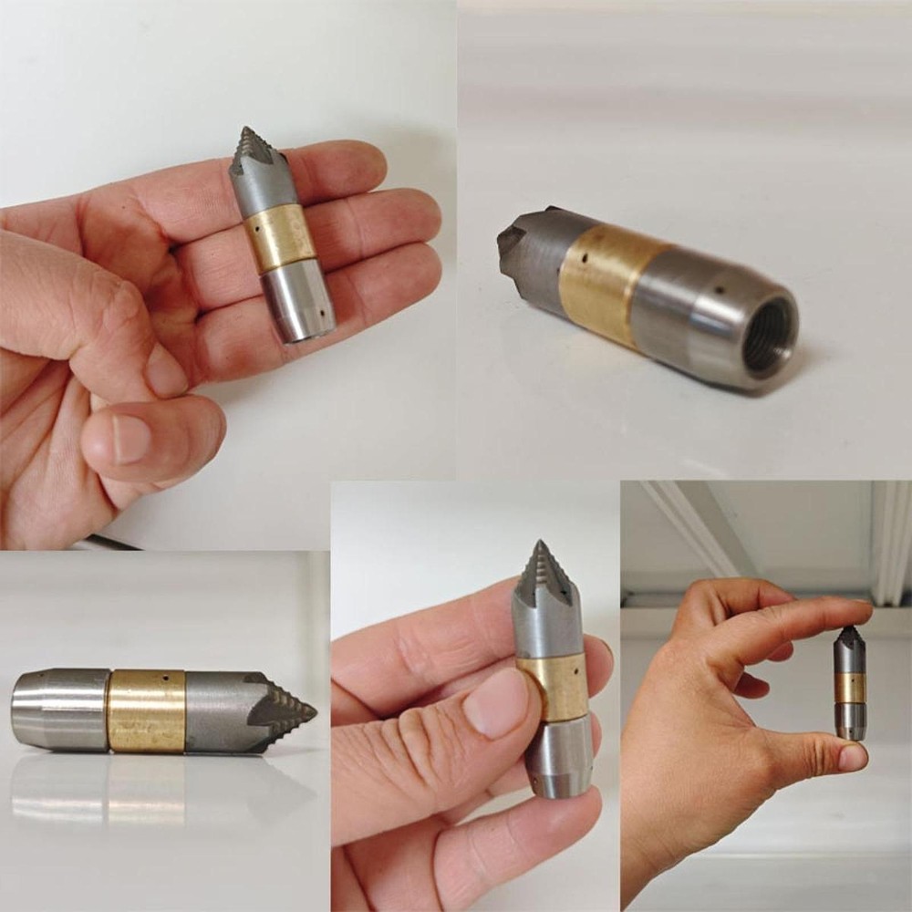 Sewer Jet Nozzle 1/8 Internal Thread Cleaning Nozzle for Pressure Washer Replace