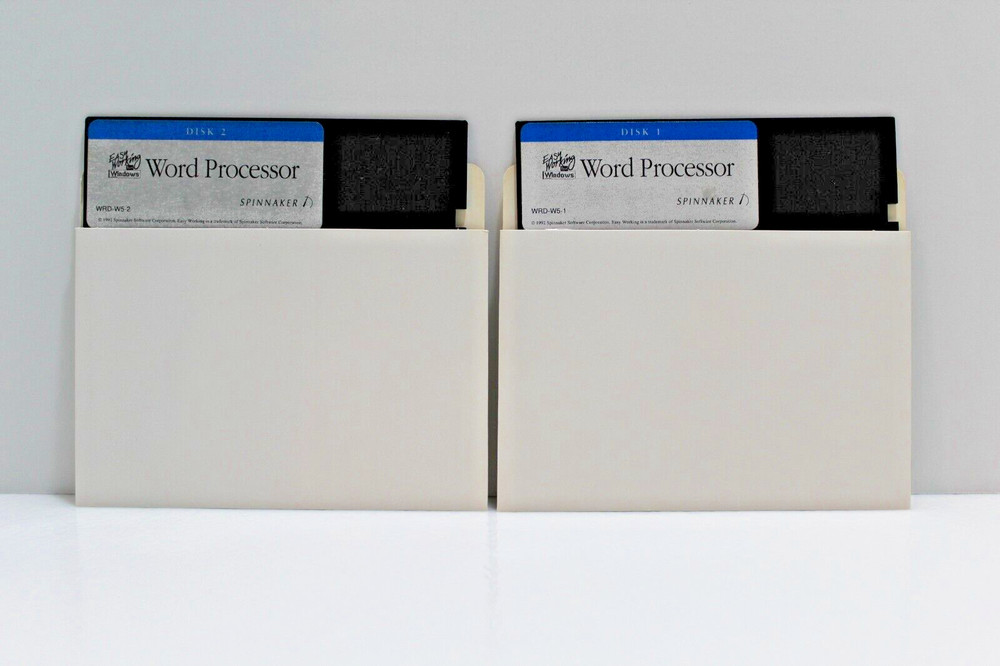 Word Processor; Easy Working for Windows - 5 1/4 Floppy Disks, Spinnaker 1992