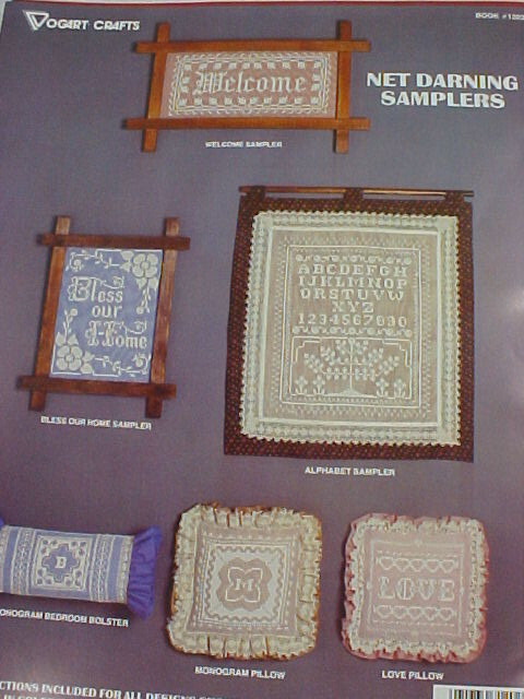 Net Darning Pattern Booklets, Set of 3, Introducing, Samplers, & Country Style